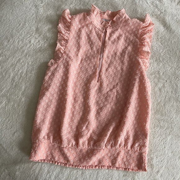 Bebe Pink Ruffled Top - Picture 2 of 5